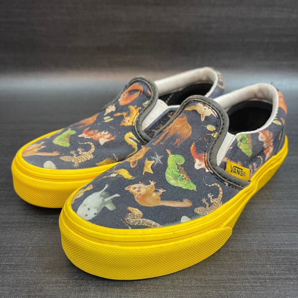 VANS X National Geographic Photoark Youth Kids Size 12 Classic Slip On Shoes - Picture 6 of 12